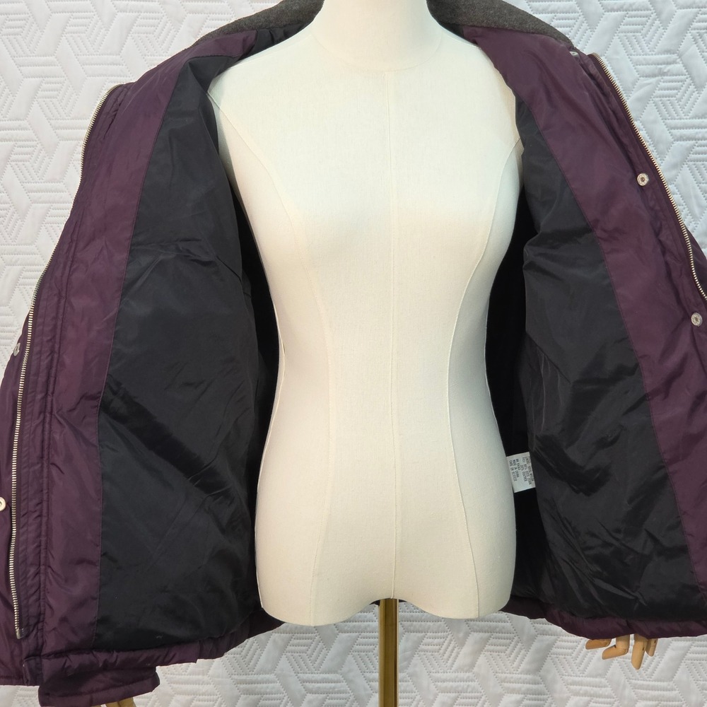 Colebrook & Co Puffer Coat Womens Purple Quilted‎ Duck Down fill Warm Outdoors M - Picture 11 of 15